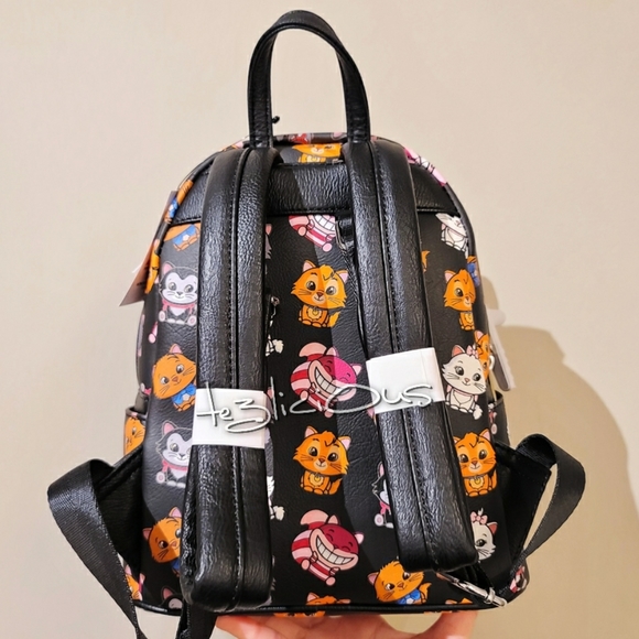 DISNEY PARKS LOUNGEFLY CATS BACKPACK - Picture 7 of 8